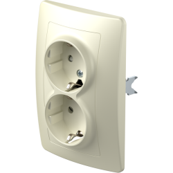 ΠΡΙΖΑ ΣΟΥΚΟ ΔΙΠΛΗ 2P+E 16A 250V~ KS IW