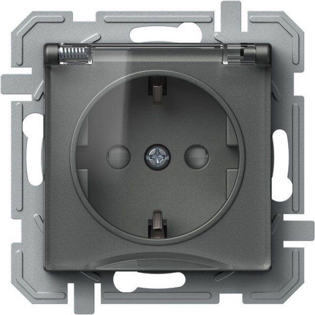 ΠΡΙΖΑ ΣΟΥΚΟ+ΚΑΛΥΜΜΑ 2P+E 16A 250V~ AT XO LOGIQ