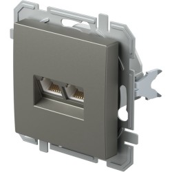 ΠΡΙΖΑ CAT5e KS ΔΙΠΛΗ 2x RJ45 8/8 TI XO LOGIQ