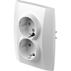 ΠΡΙΖΑ ΣΟΥΚΟ ΔΙΠΛΗ 2P+E 16A 250V~ KS PW LOGIQ