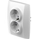 ΠΡΙΖΑ ΣΟΥΚΟ ΔΙΠΛΗ 2P+E 16A 250V~ KS PW LOGIQ