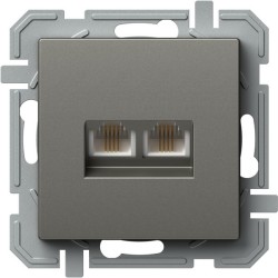 ΠΡΙΖΑ TEL KS ΔΙΠΛΗ 2x RJ11 6/4 TI XO LOGIQ
