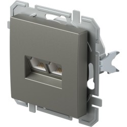 ΠΡΙΖΑ TEL KS ΔΙΠΛΗ 2x RJ11 6/4 TI XO LOGIQ