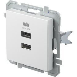 ΤΡΟΦΟΔΟΤΙΚΟ USB 5V 3.0A 1M PW