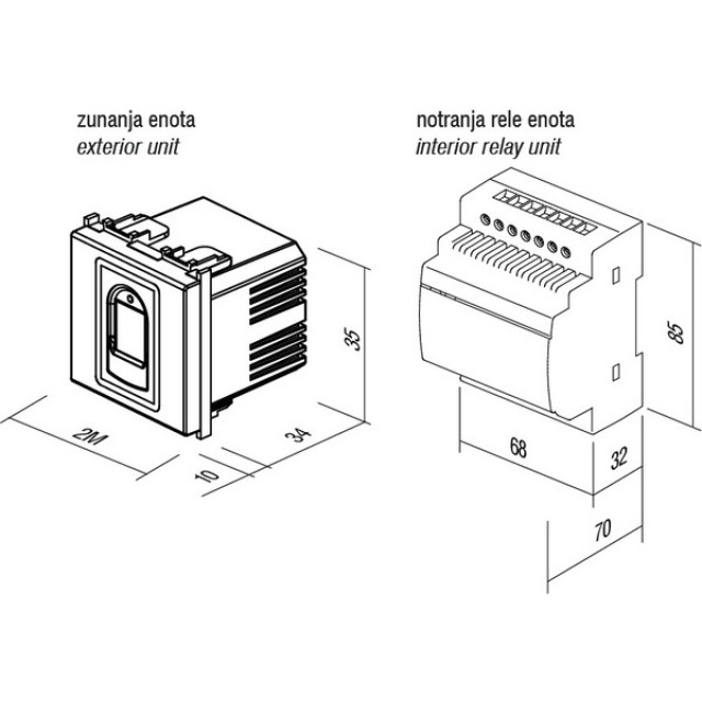 FINGERPRINT SWITCH BIOPASS,3A/40V 2M AT