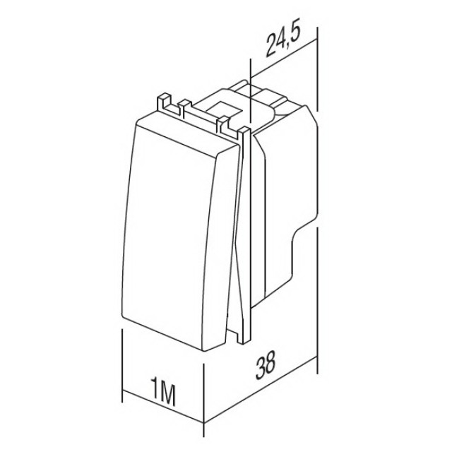 ΔΙΑΚΟΠΤΗΣ ΜΕΣΑΙΟΣ 16AX 250V~ 1M AT