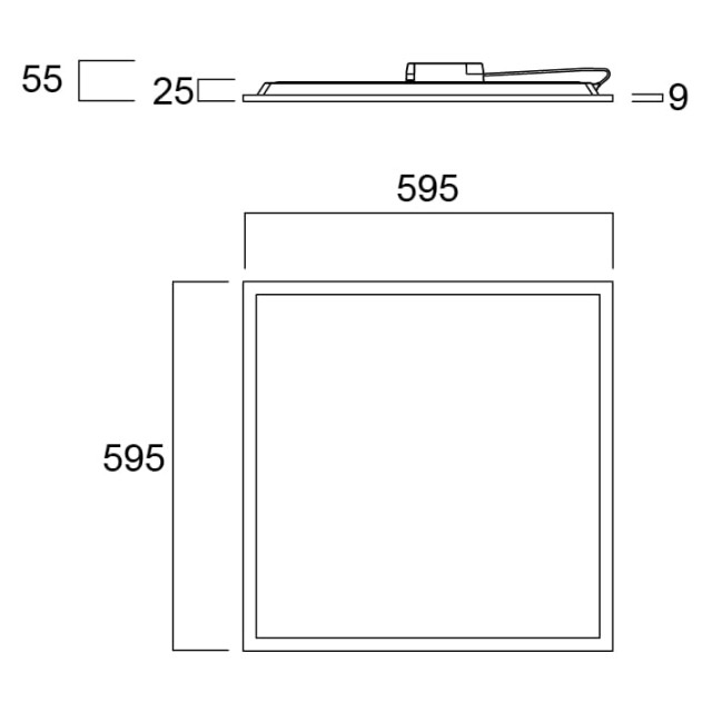 SYLVANIA START Panel 3YW 600x600 3200Lm 840 LILO 0042808