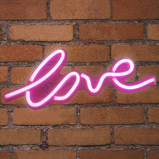 Πινακίδα NEON LED Strips Love EL131313 elvhx