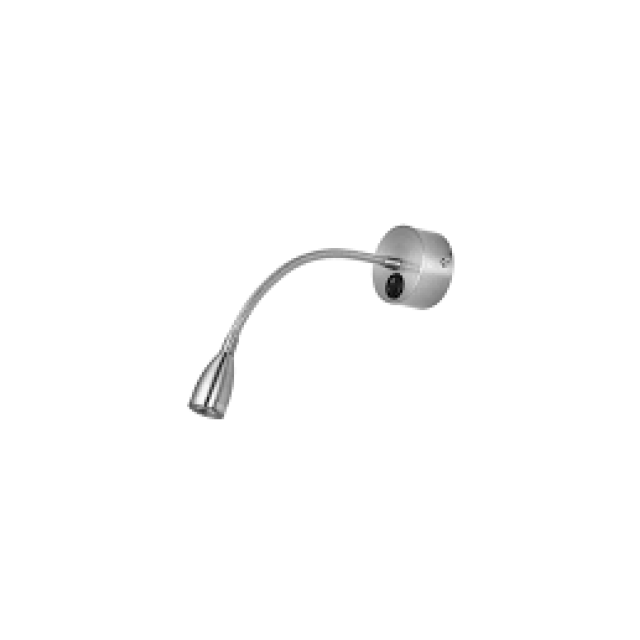 Chrome Aluminium AdjusTable Switch On/Off LED 3 Watt 190Lm 3000 IP20 D: 7 H: 30 cm 9701613