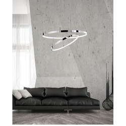Chrome Aluminium & Acrylic AdjusTable LED 85 Watt 4500Lm 3000 IP20 D: 60 H: 120 cm Dimmable 17222003 D