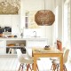 INLIGHT Κρεμαστό φωτιστικό καφέ από σχοινί 1XE27 D:35cm 4503