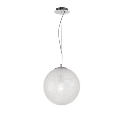 Clear Glass & Acrylic Inside Chrome Aluminium LED E27 1x40W IP20 Bulb Excluded D: 40 H: 120 cm 9361743