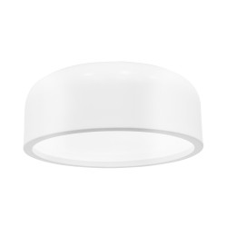 Ceiling Lamp White Metal & Acrylic Diffuser LED E27 2x40W D:35 H:13cm 826806