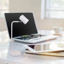 Φωτιστικό Επιτραπέζιο / Πορτατίφ GU10 Λευκό Μεταλλικό 3015-WH Inlight