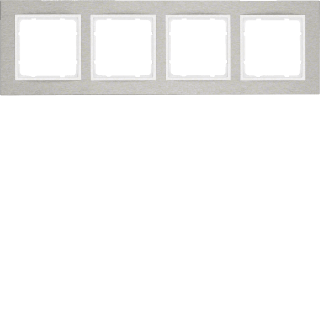 B.ΠΛΑΙΣΙΟ 4Θ. ΟΡΙΖΟΝΤΙΟ INOX ΛΕΥΚΟ B.7