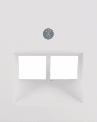 B.ΠΛΑΚΙΔΙΟ 2xRJ11/RJ45 ΛΕΥΚΟ ΜΑΤ S.1/B.x