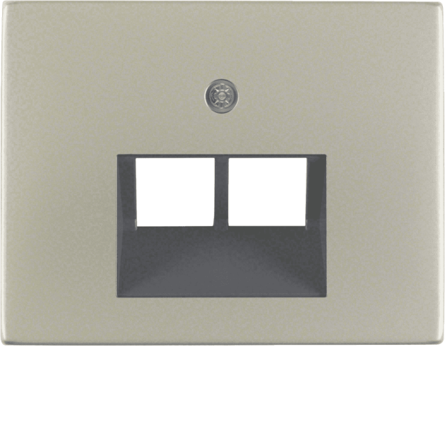 B.ΠΛΑΚΙΔΙΟ 2xRJ11/RJ45 INOX K.5