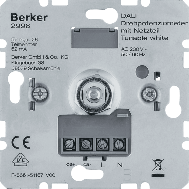 B.DIMMER DALI ΤΡΟΦΟΔ. 230V TUNABLE WHITE