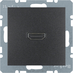 B.ΠΡΙΖΑ HDMI 90° S.1/B.x ΑΝΘΡΑΚΙ ΜΑΤ