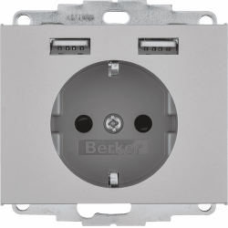 B.ΠΡΙΖΑ ΣΟΥΚΟ 2xUSB K.5 INOX