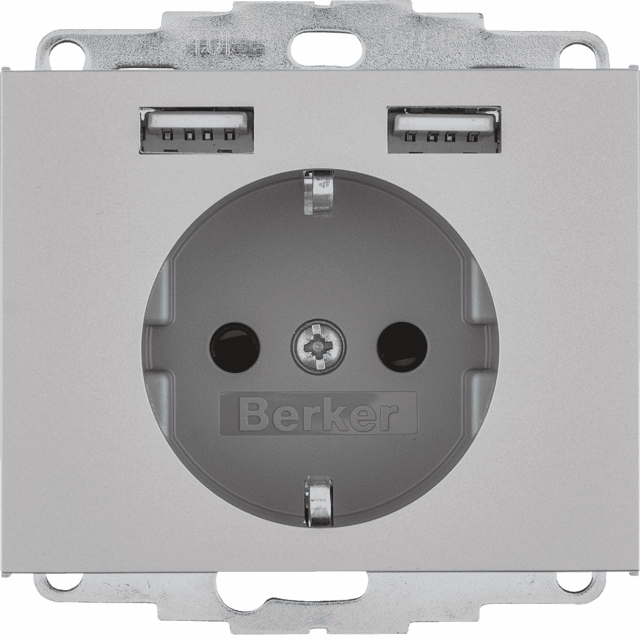 B.ΠΡΙΖΑ ΣΟΥΚΟ 2xUSB K.5 INOX
