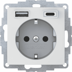 B.ΠΡΙΖΑ ΣΟΥΚΟ ΜΕ USB A+C S.1/B.x ΛΕΥΚΟ