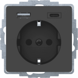 B.ΠΡΙΖΑ ΣΟΥΚΟ ΜΕ USB A+C Q.x ΑΝΘΡΑΚΙ
