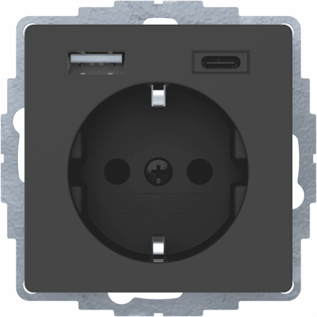B.ΠΡΙΖΑ ΣΟΥΚΟ ΜΕ USB A+C Q.x ΑΝΘΡΑΚΙ