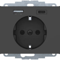 B.ΠΡΙΖΑ ΣΟΥΚΟ ΜΕ USB A+C K.1 ΑΝΘΡΑΚΙ