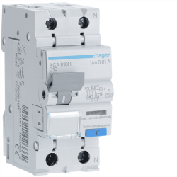 ΡΕΛΕ ΔΙΑΦΥΓΗΣ Α 10mA &ΑΣΦ. 6kA C 2P 10A