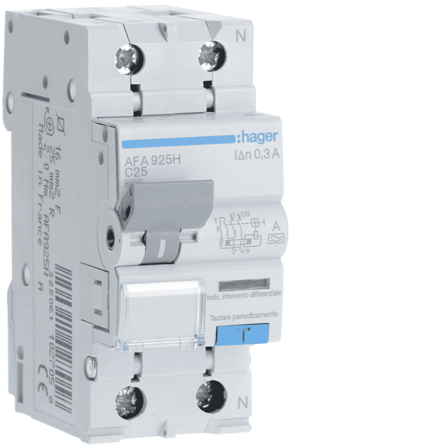 ΡΕΛΕ ΔΙΑΦΥΓΗΣ Α 300mA &ΑΣΦ. 6kA C 2P 25A