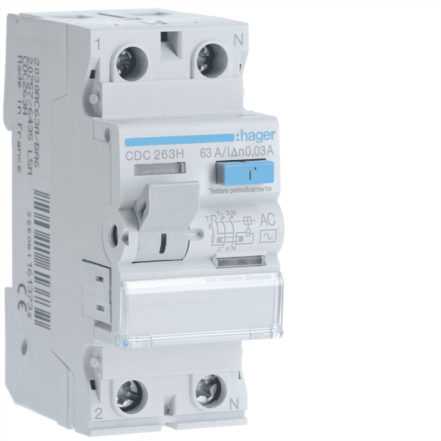 ΡΕΛΕ ΔΙΑΦΥΓΗΣ AC 30mA 2P 63A