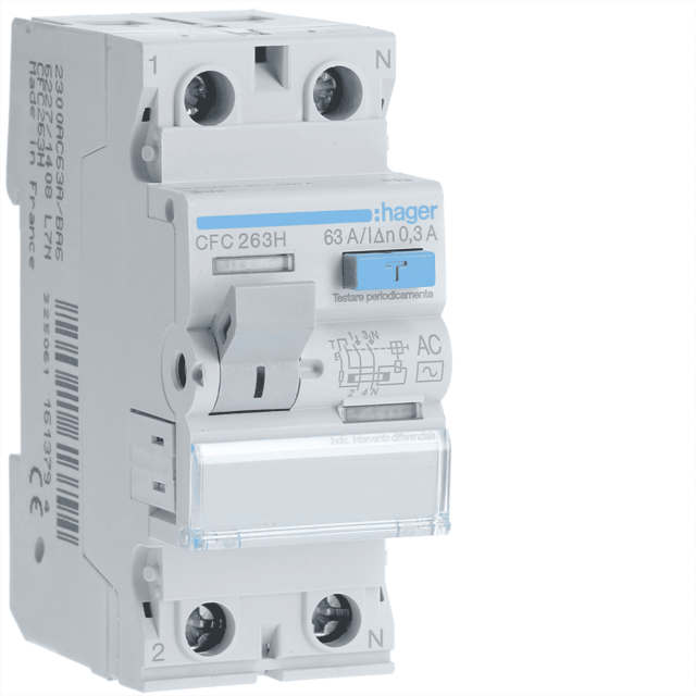 ΡΕΛΕ ΔΙΑΦΥΓΗΣ AC 300mA 2P 63A