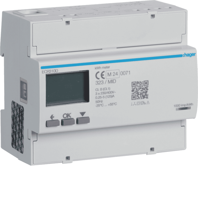 ΜΕΤΡΗΤΗΣ ΕΝΕΡΓΕΙΑΣ 3Φ 125A MID MODBUS