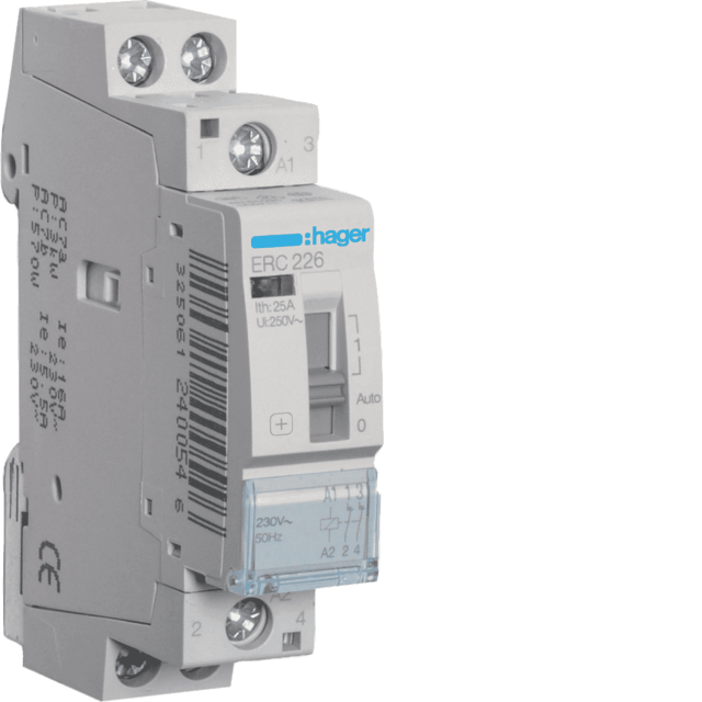 ΗΛΕΚΤΡΟΝΟΜΟΣ ΧΕΙΡΟΚ/ΤΟΣ 230V 25A 2NC