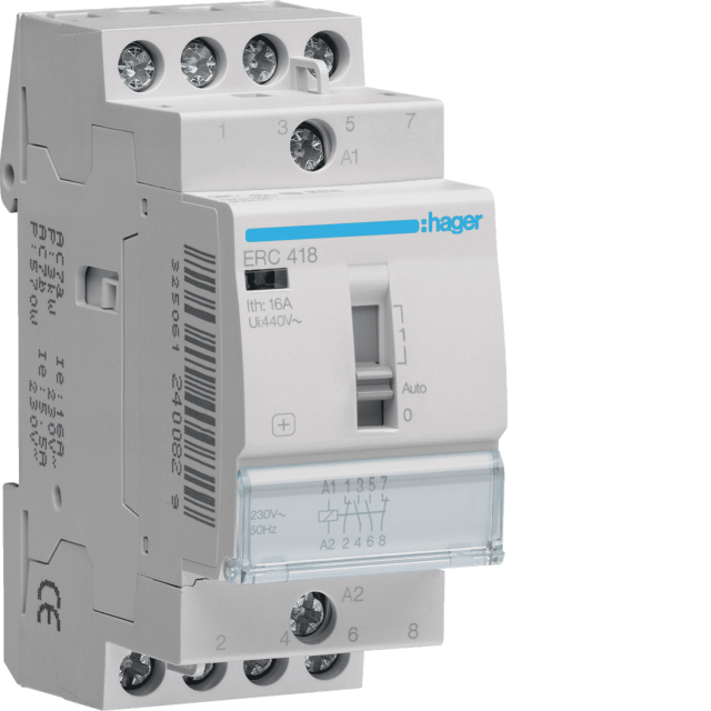 ΗΛΕΚΤΡΟΝΟΜΟΣ ΧΕΙΡΟΚ/ΤΟΣ 230V 16A 2NO+2NC
