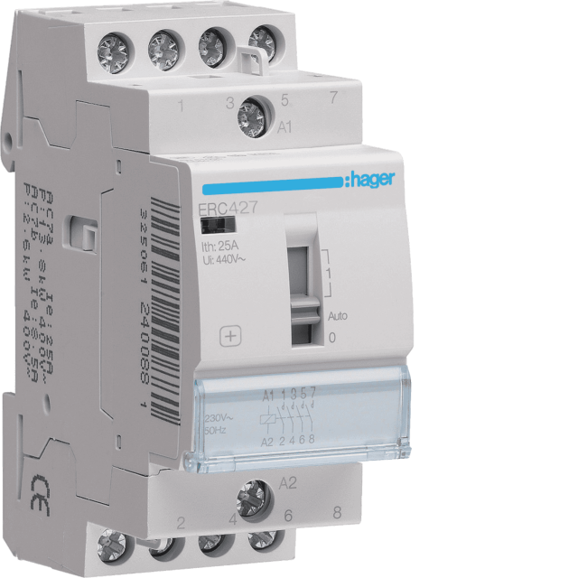 ΗΛΕΚΤΡΟΝΟΜΟΣ ΧΕΙΡΟΚ/ΤΟΣ 230V 25A 2NO+2NC