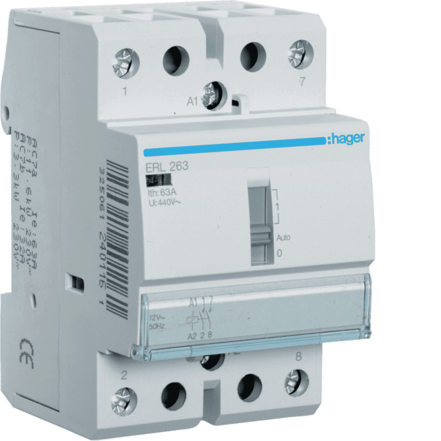 ΗΛΕΚΤΡΟΝΟΜΟΣ ΧΕΙΡΟΚ/ΤΟΣ 12V AC 63A 2NO