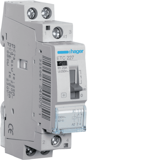 ΗΛΕΚ/ΝΟΜΟΣ ΗΜΕΡΑΣ/ΝΥΧΤΑ 230V 25A 1NO+1NC