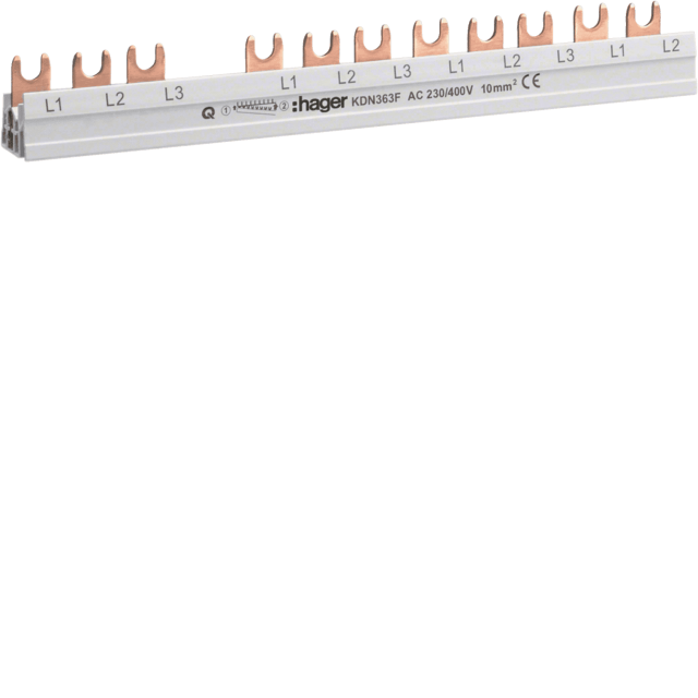 ΜΠΑΡΑ ΓΕΦ. ΔΙΧΑΛ. 1x(3P+N) ΣΕ 3P 63Α 12M