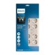 Πολύπριζο Ασφαλείας 8 Θέσεων SPN7080WA/GRS Philips