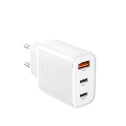 Τροφοδοτικό - Ταχυφορτιστής PD 45W/QC 18W με 3 Εξόδους 2 X USB-C+USB-A XO-L117