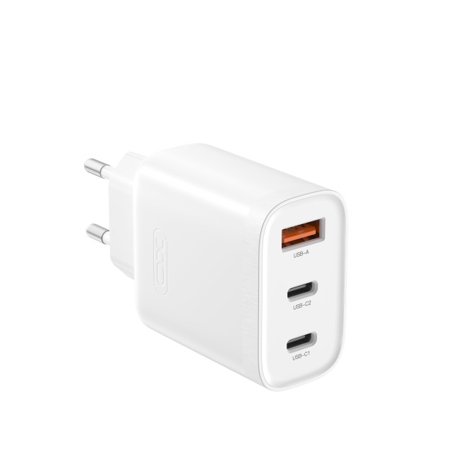 Τροφοδοτικό - Ταχυφορτιστής PD 45W/QC 18W με 3 Εξόδους 2 X USB-C+USB-A XO-L117