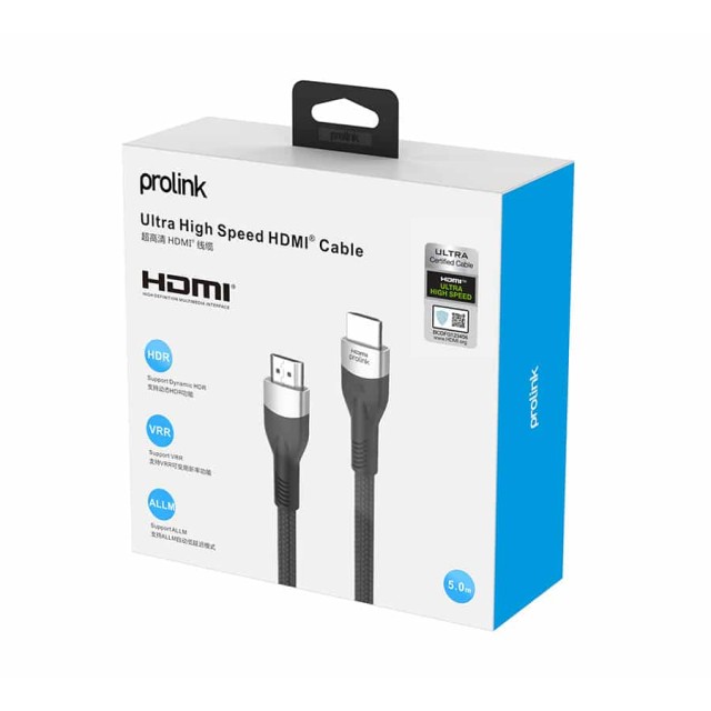 Καλώδιο HDMI-HDMI 2.1V 8K 5m Μαύρο PF331A Prolink Καλώδιο HDMI-HDMI 2.1V 8K 5m Μαύρο PF331A Prolink