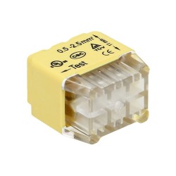 ΚΛΕΜΑ ΜΕ ΑΥΤΟΜΑΤΟ ΚΟΥΜΠΩΜΑ 6 ΘΕΣΕΩΝ 0,75-2,5mm2 (50 ΤΕΜΑΧΙΑ) ORNO 28028