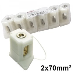ΚΥΠΑΡΙΣΣΑΚΙ TEKOX ( ΚΛΕΜΜΑ ΜΕ ΒΙΔΑ ) 1P/192A 2 X 70mm² - 1 ΠΟΛΟΣ HPS-70