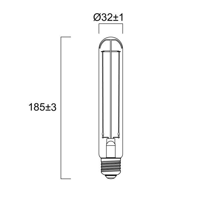 Λάμπα LED E27 7W 2000K Sylvania ToLEDo Vintage T32 DIM 0030156
