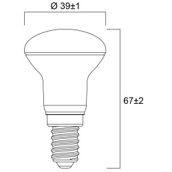 Λάμπα LED R39 E14 2,9W 250lm 3000K 0029202 Sylvania Λάμπα LED R39 E14 2,9W 250lm 3000K 0029202 Sylvania