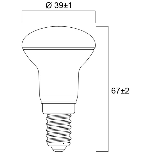 Λάμπα LED R39 E14 2,9W 250lm 3000K 0029202 Sylvania Λάμπα LED R39 E14 2,9W 250lm 3000K 0029202 Sylvania