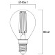 SYLVANIA ToLEDo RT Ball V5 CL DIM 470LM 827 E14 SL  0029490  SYLVANIA ToLEDo RT Ball V5 CL DIM 470LM 827 E14 SL  0029490